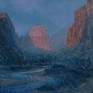 Art by Alaskan Artist David Rosenthal in the Southwest Zion Sunset